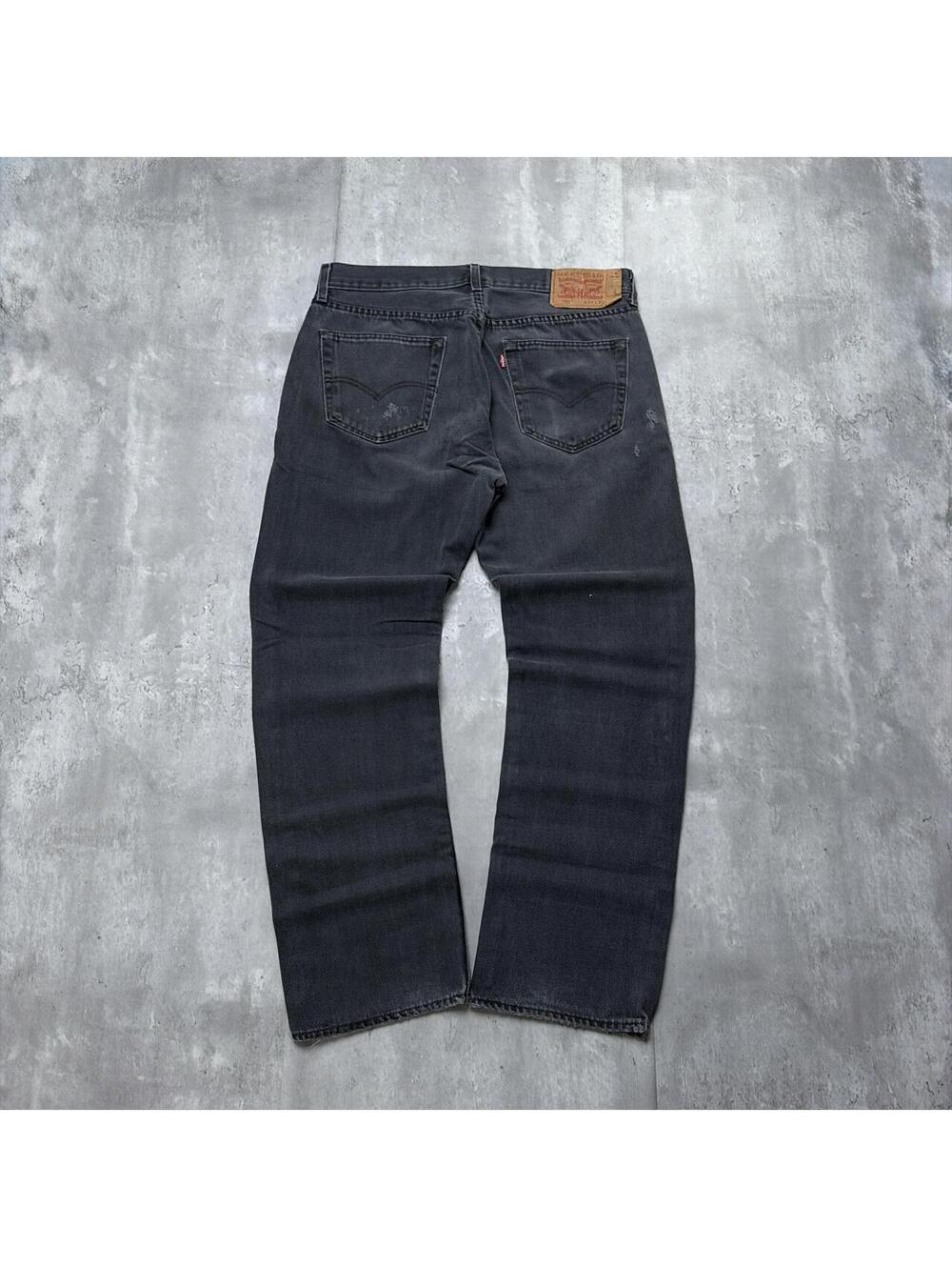 Y2K Black Levi’s 501 Grunge Straight Skater Denim Jeans